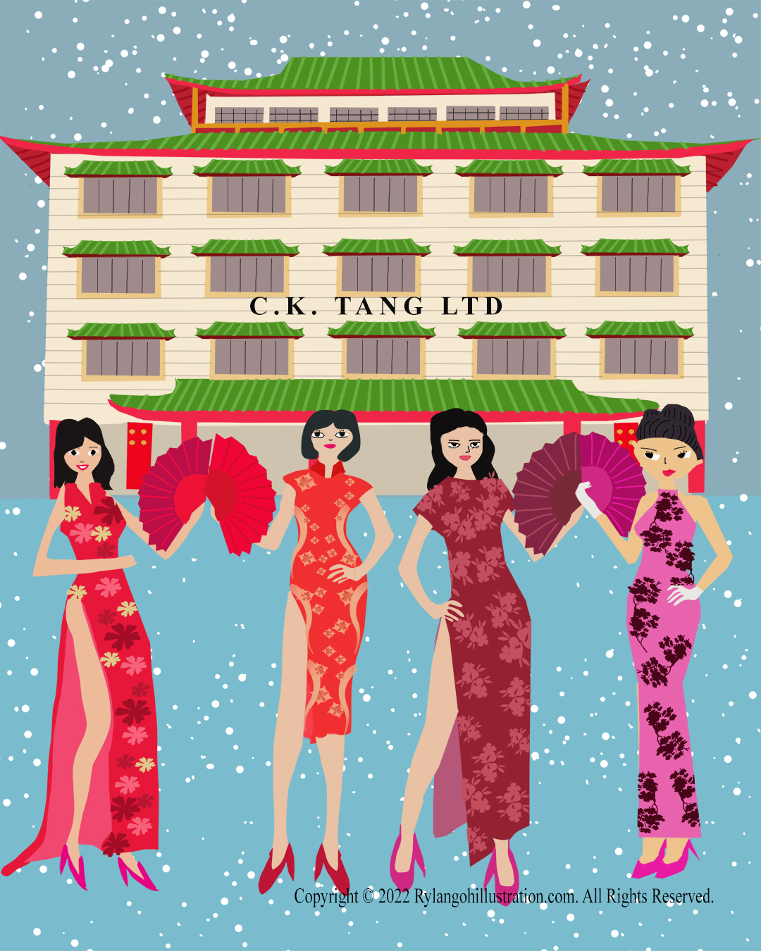 Christmas at Tangs Singapore 60s